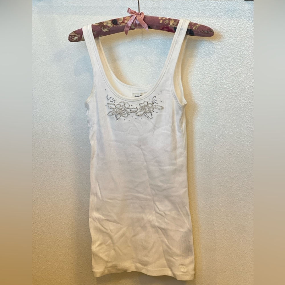Abercrombie Fitch Sparkle tank top White XL